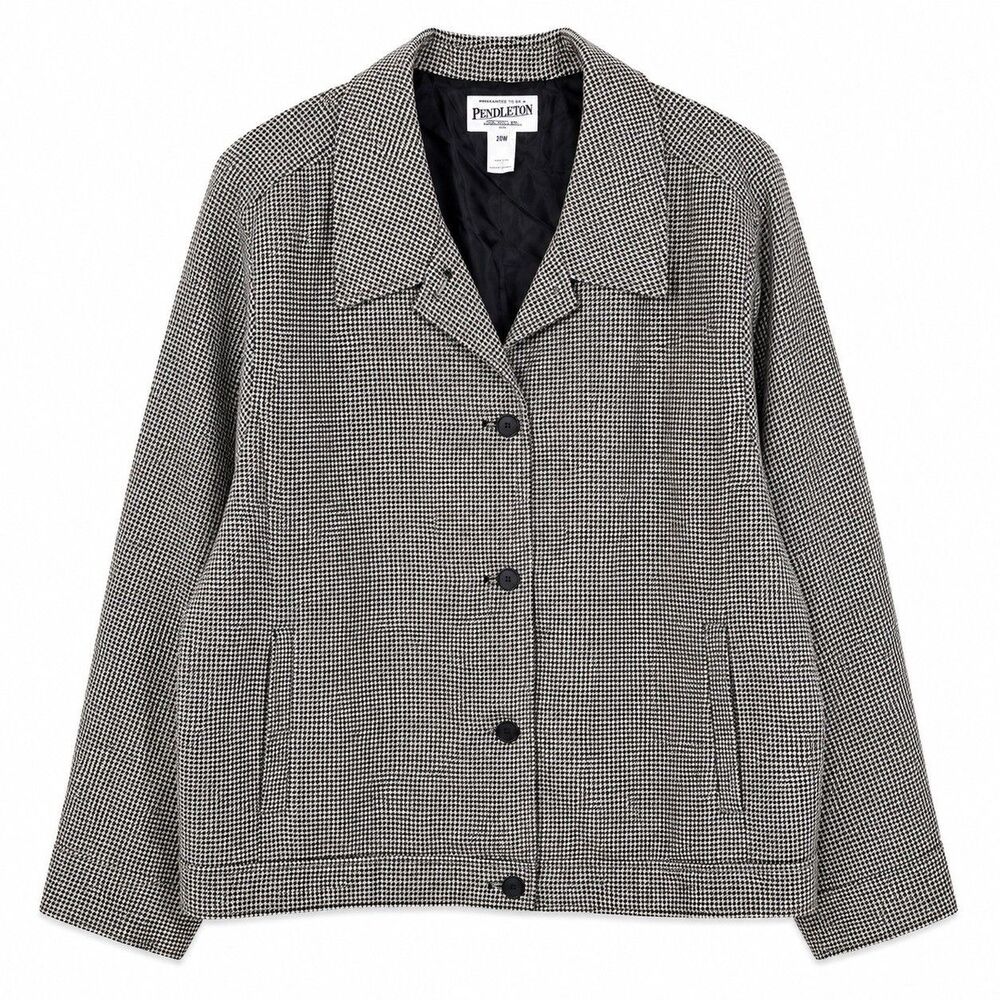 Pendleton Womens Vintage Style Wool Blend Jacket Size 20W Preppy Academia Coat